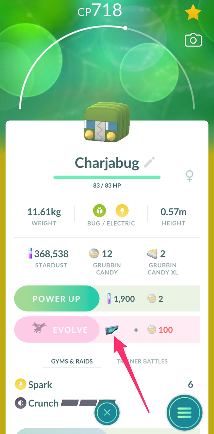 How to evolve Charjabug in Pokemon Ultra Shiny Gold Sigma? : r
