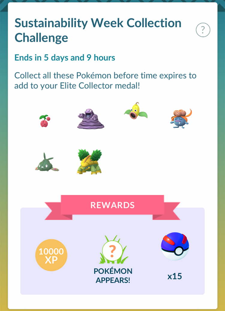 Sustainability Week Infographic posted early by Pokémon GO Latin